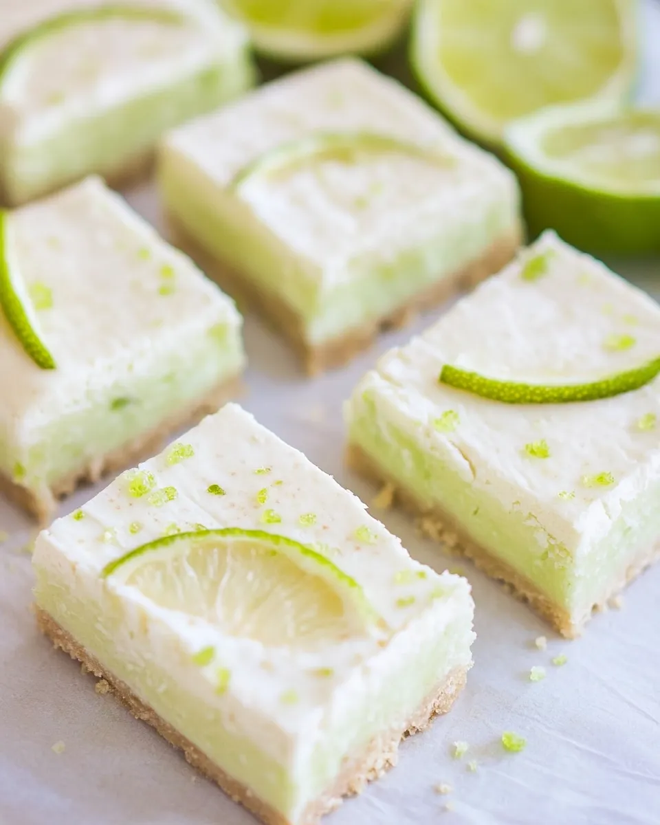 Easy Keto Key Lime Pie Bars shot