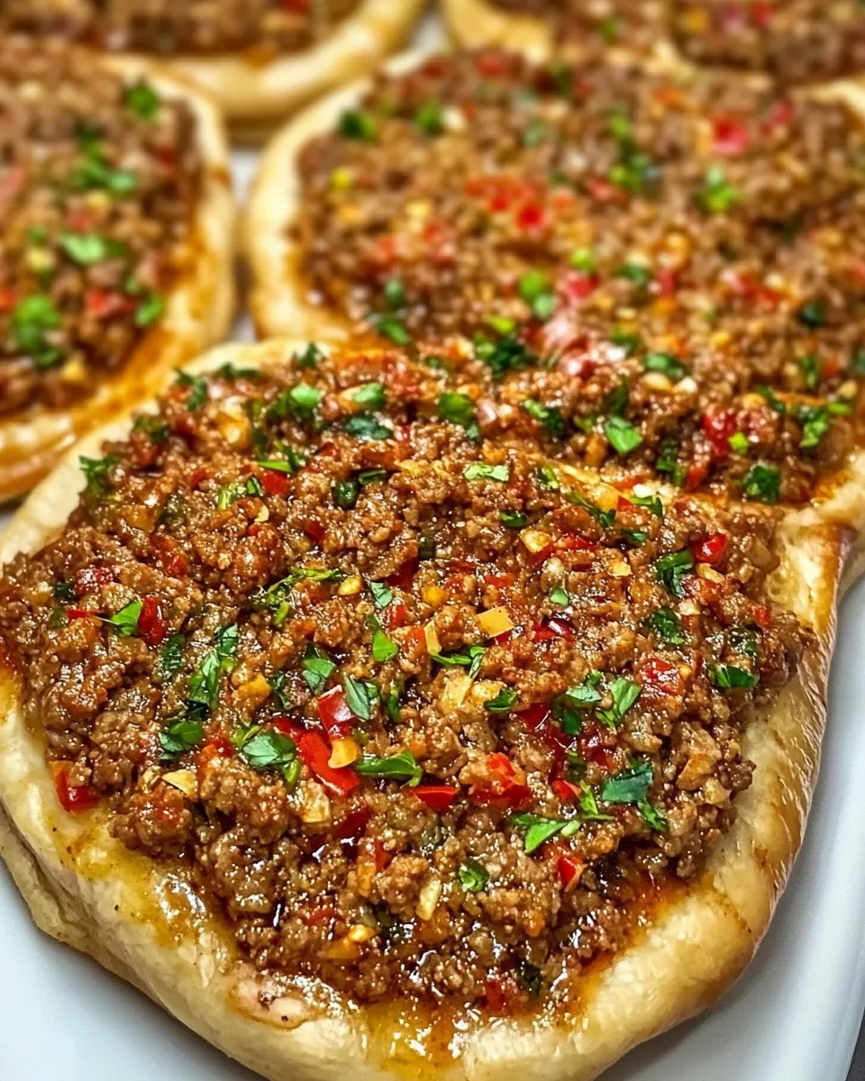 Classic Lahm Bi Ajeen: Lebanese Meat Pies image