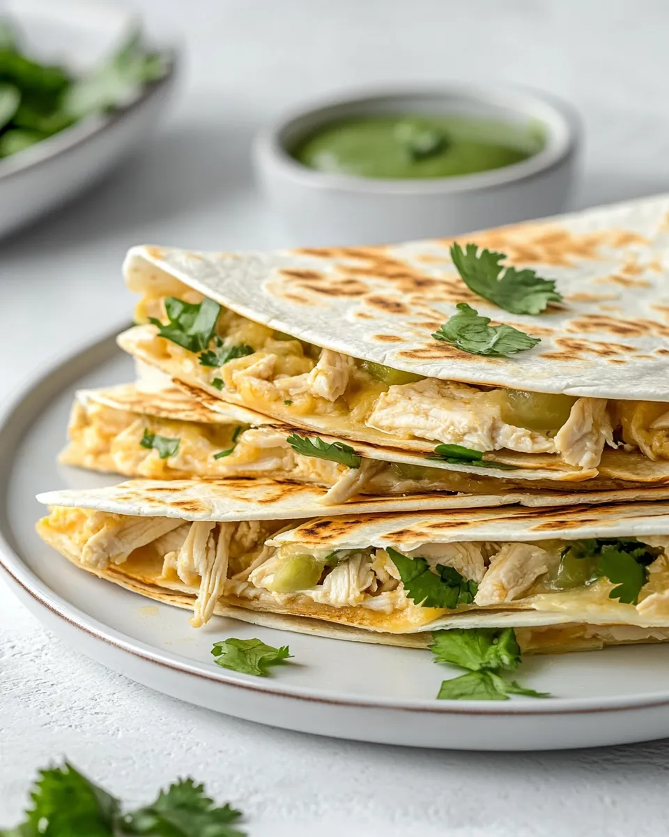Easy Leftover Chicken Quesadillas image