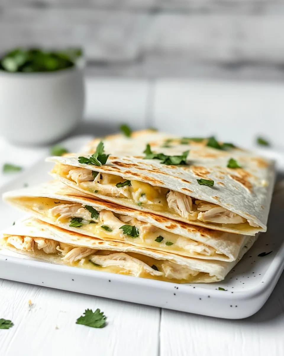 Delicious Leftover Chicken Quesadillas recipe photo