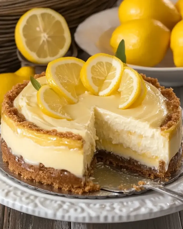 Homemade Lemon Bar Cheesecake photo