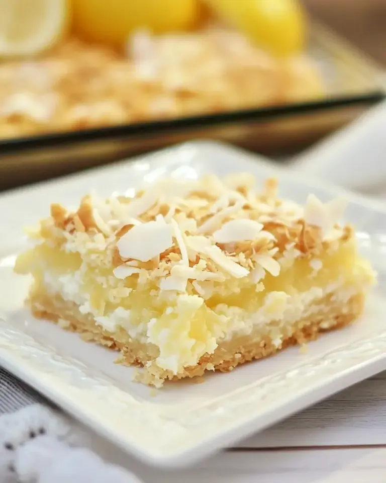 Homemade Lemon Coconut Bars photo