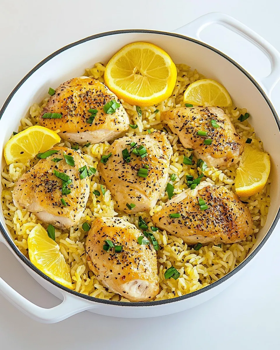 Delicious Lemon Parmesan Chicken and Rice image