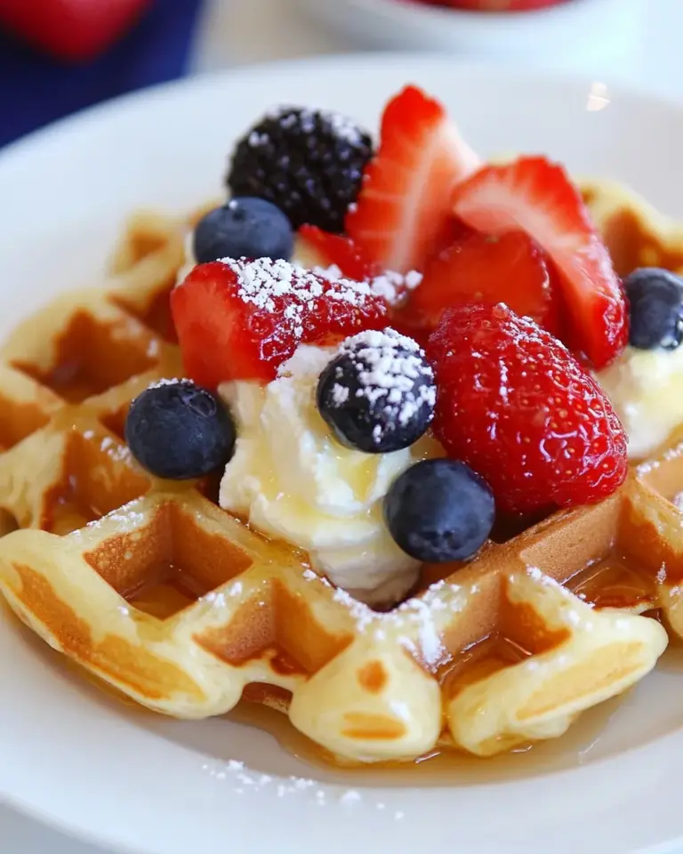 Homemade Lemon Waffles photo