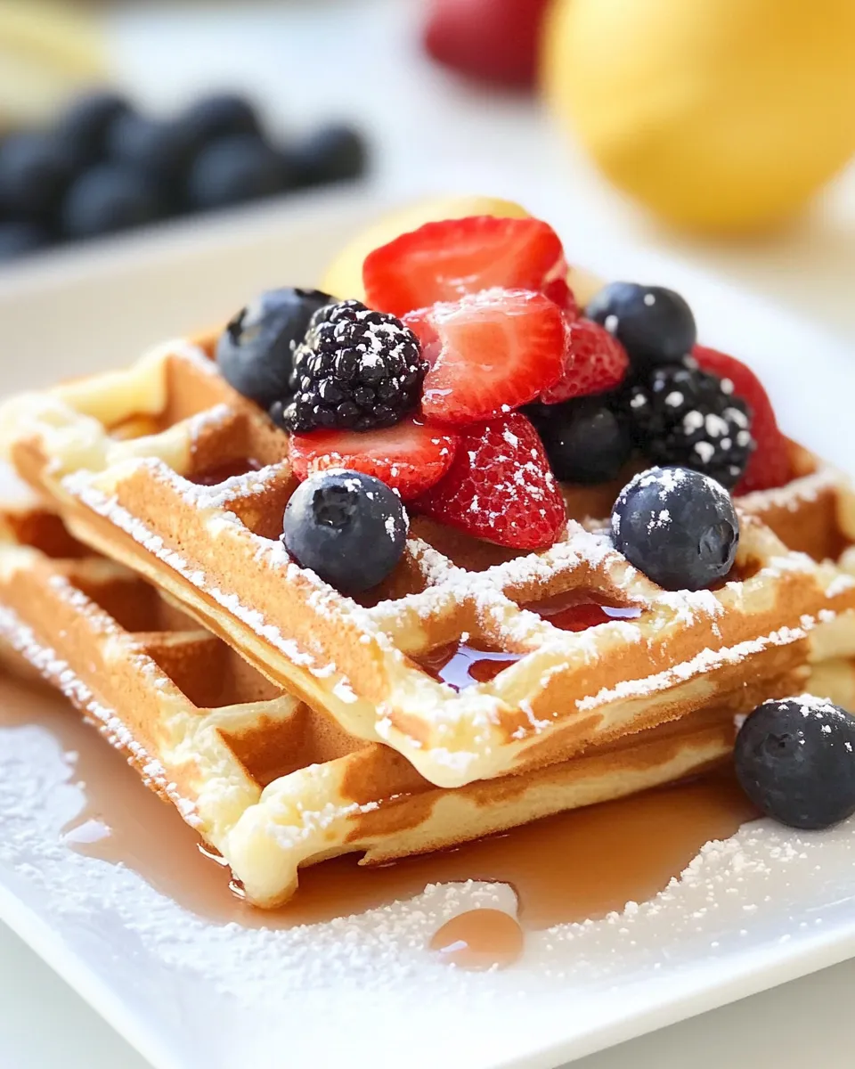 Easy Lemon Waffles recipe photo