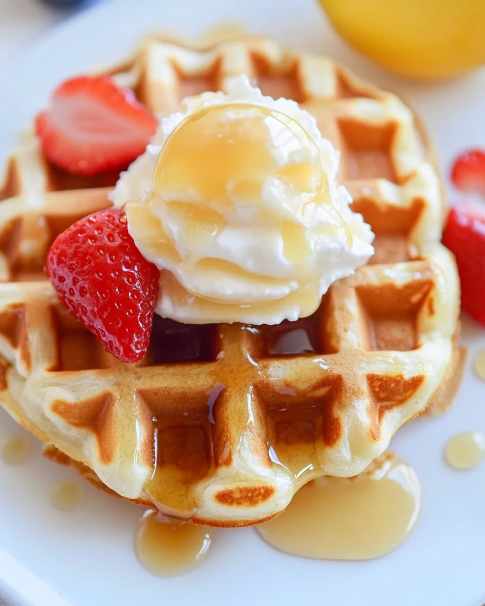 Delicious Lemon Waffles shot