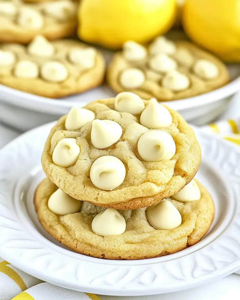 Homemade Lemon White Chocolate Chip Cookies photo