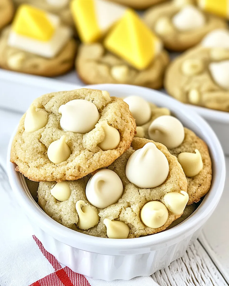 Classic Lemon White Chocolate Chip Cookies image