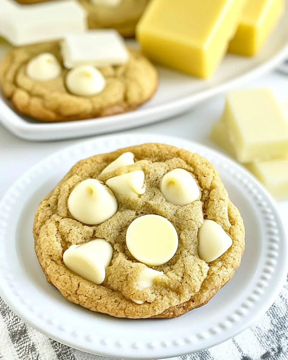 Delicious Lemon White Chocolate Chip Cookies shot