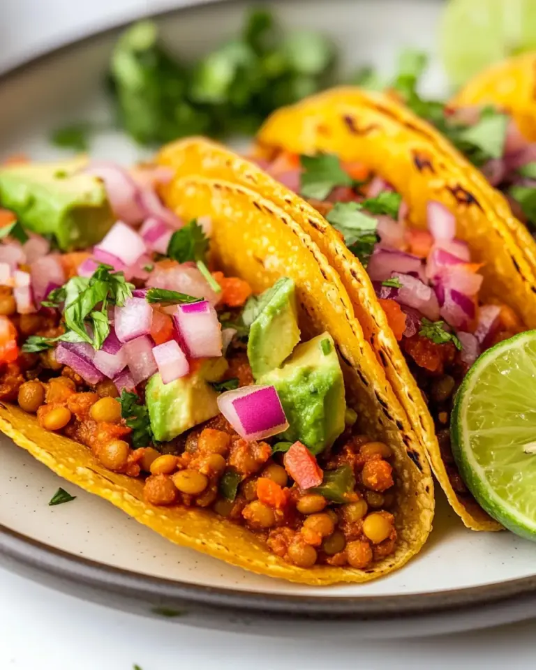 Homemade Lentil Tacos (Vegan) photo