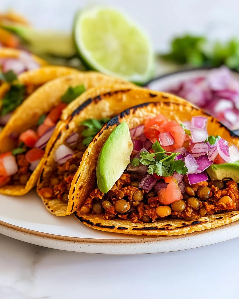 Easy Lentil Tacos (Vegan) recipe photo