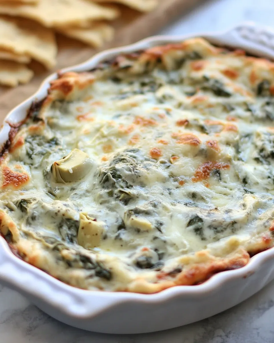Classic Lighter Spinach and Artichoke Dip image