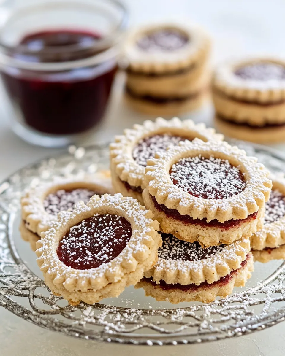 Easy Linzer Sandwich Cookies recipe photo