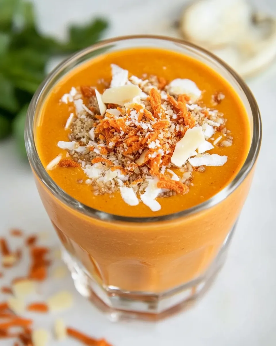 Quick Low-Carb Carrot Cake Smoothie recipe photo