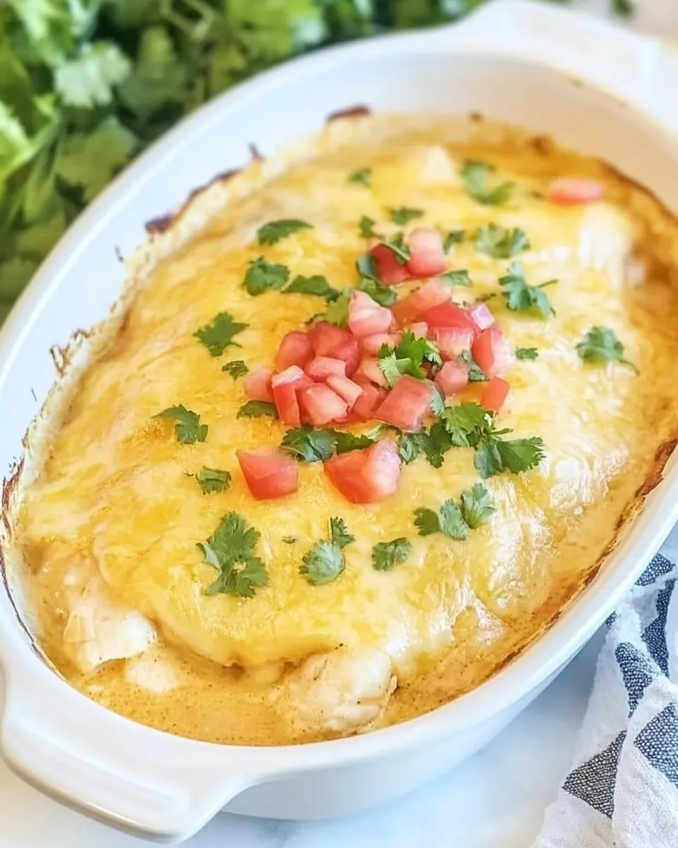 Quick Low Carb Chicken Enchilada Casserole shot