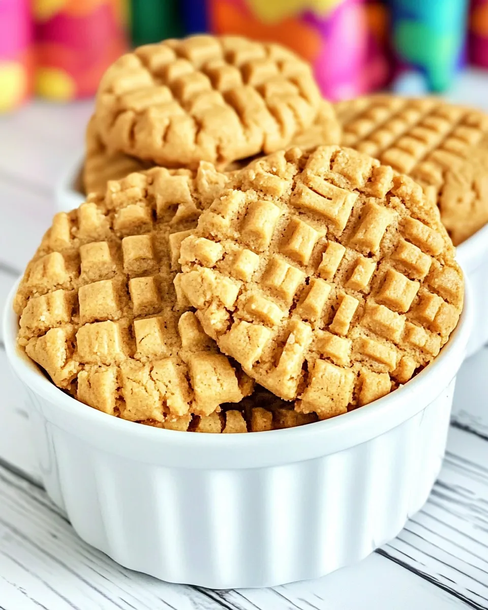 Easy Lunch Lady Peanut Butter Cookies recipe photo