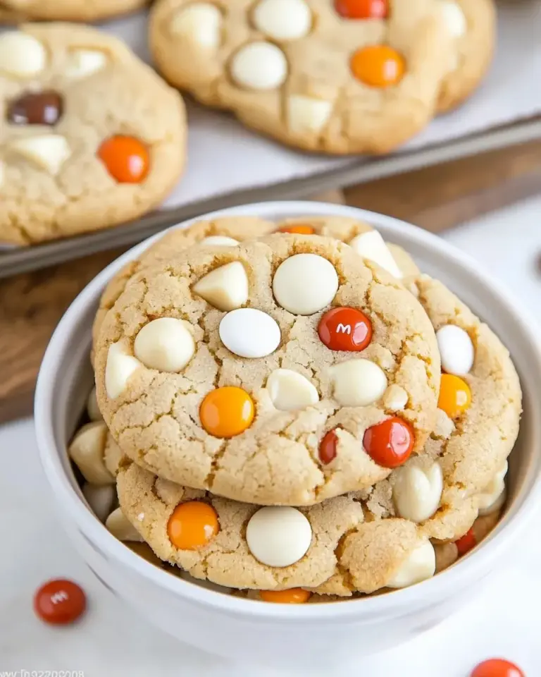 Homemade M&M White Chocolate Macadamia Nut Cookies photo