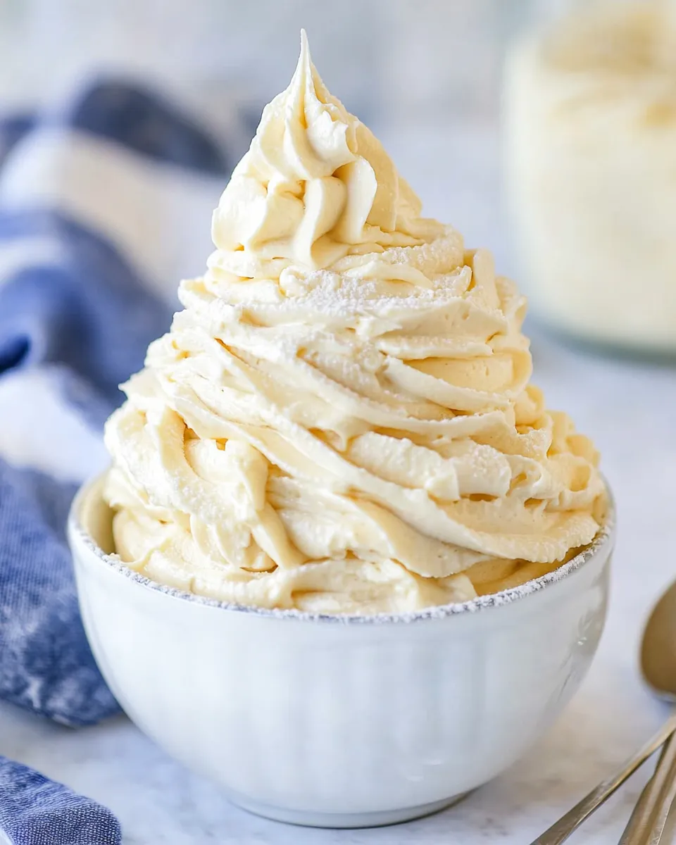 Sweet Marshmallow Buttercream Frosting shot
