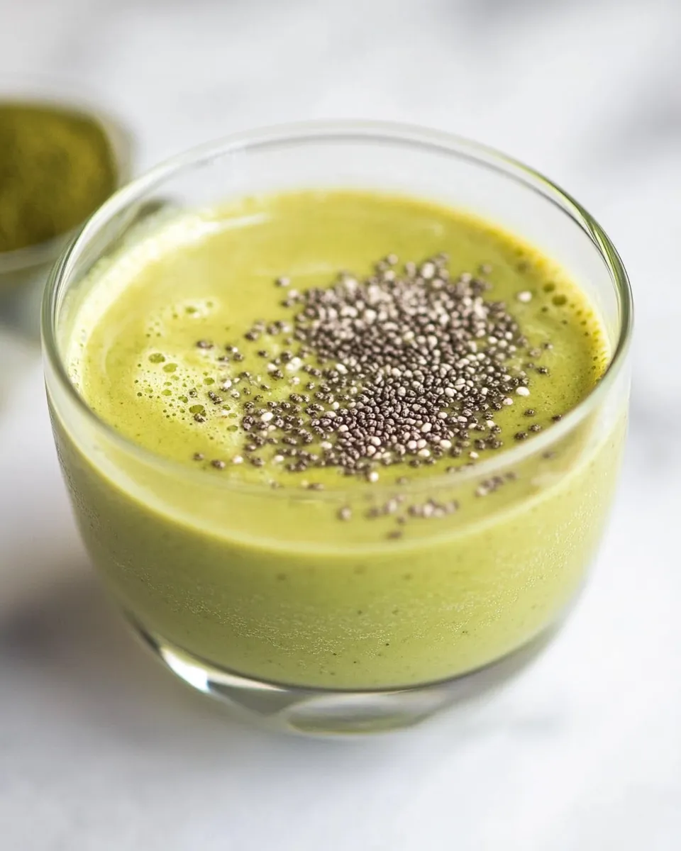 Delicious Matcha and Ginger Overnight Breakfast Shake image