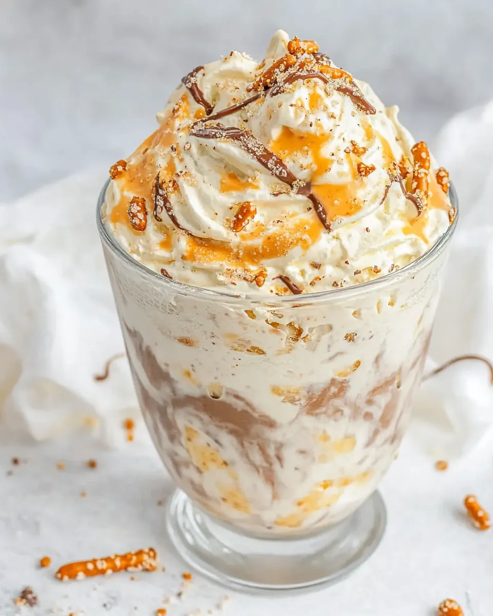 Homemade McDonalds Chocolate Pretzel McFlurry Easy Copycat Recipe photo