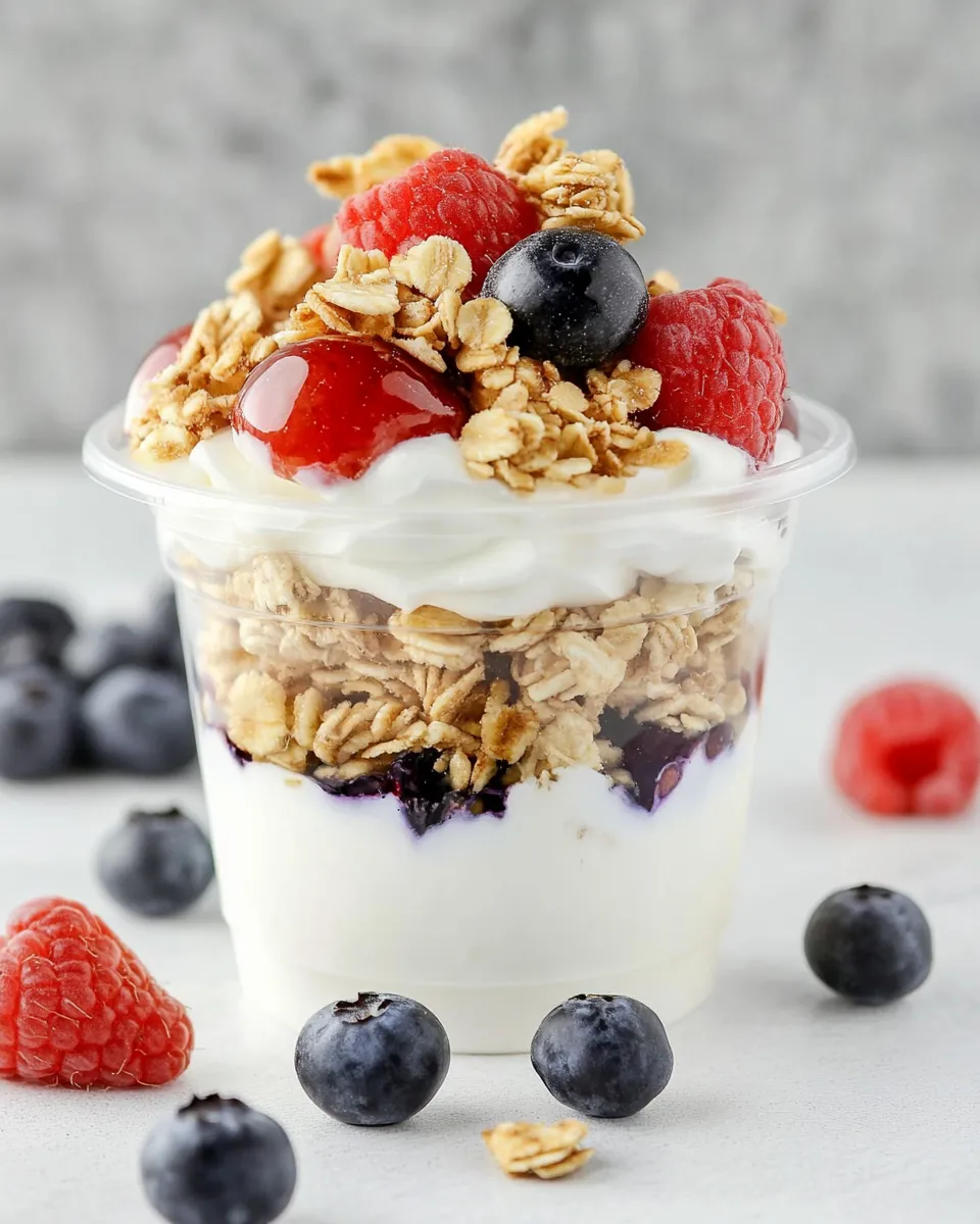 Delicious McDonalds Fruit and Yogurt Parfait Easy Copycat Recipe shot