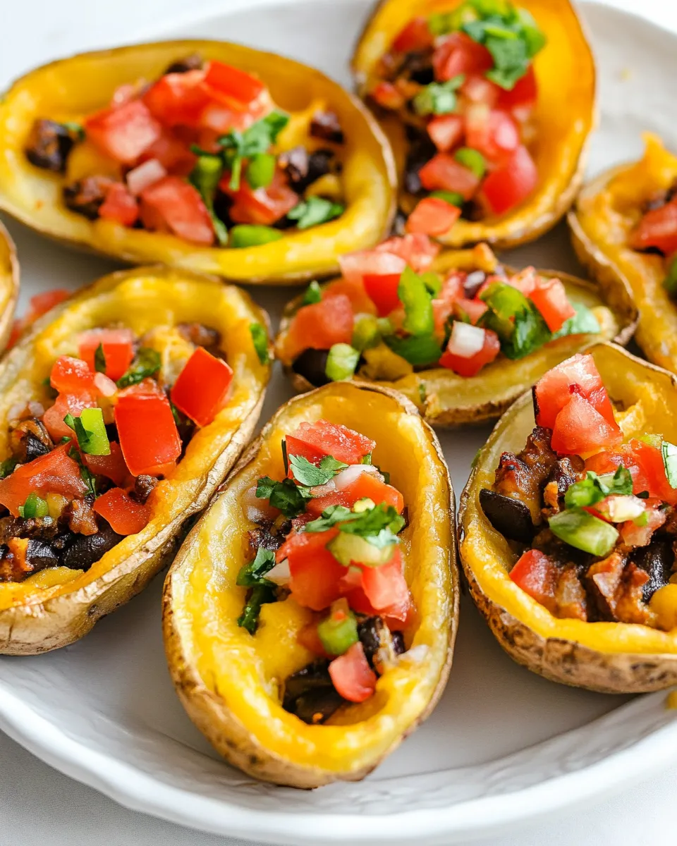Delicious Mexican Potato Skins image