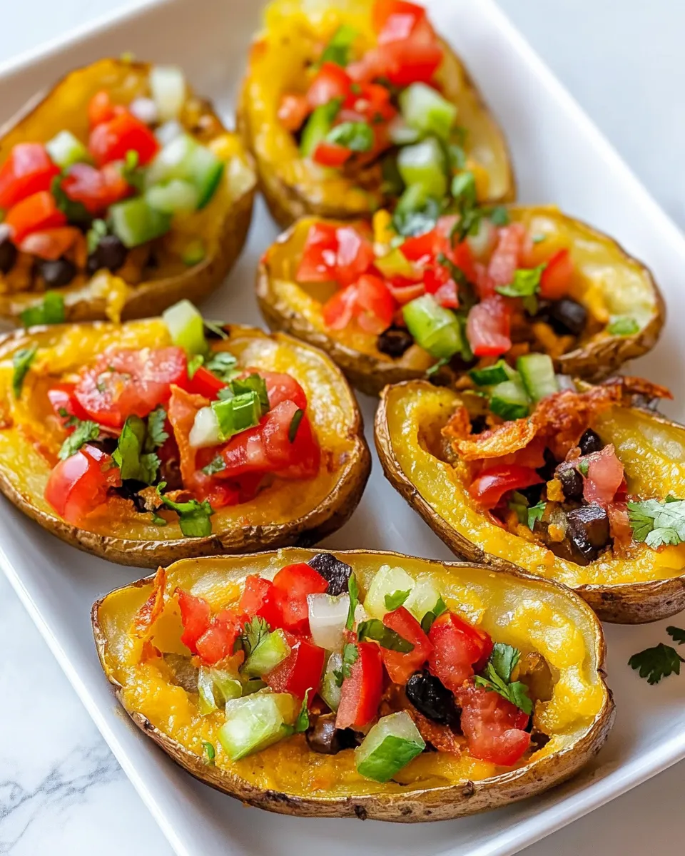 Easy Mexican Potato Skins recipe photo