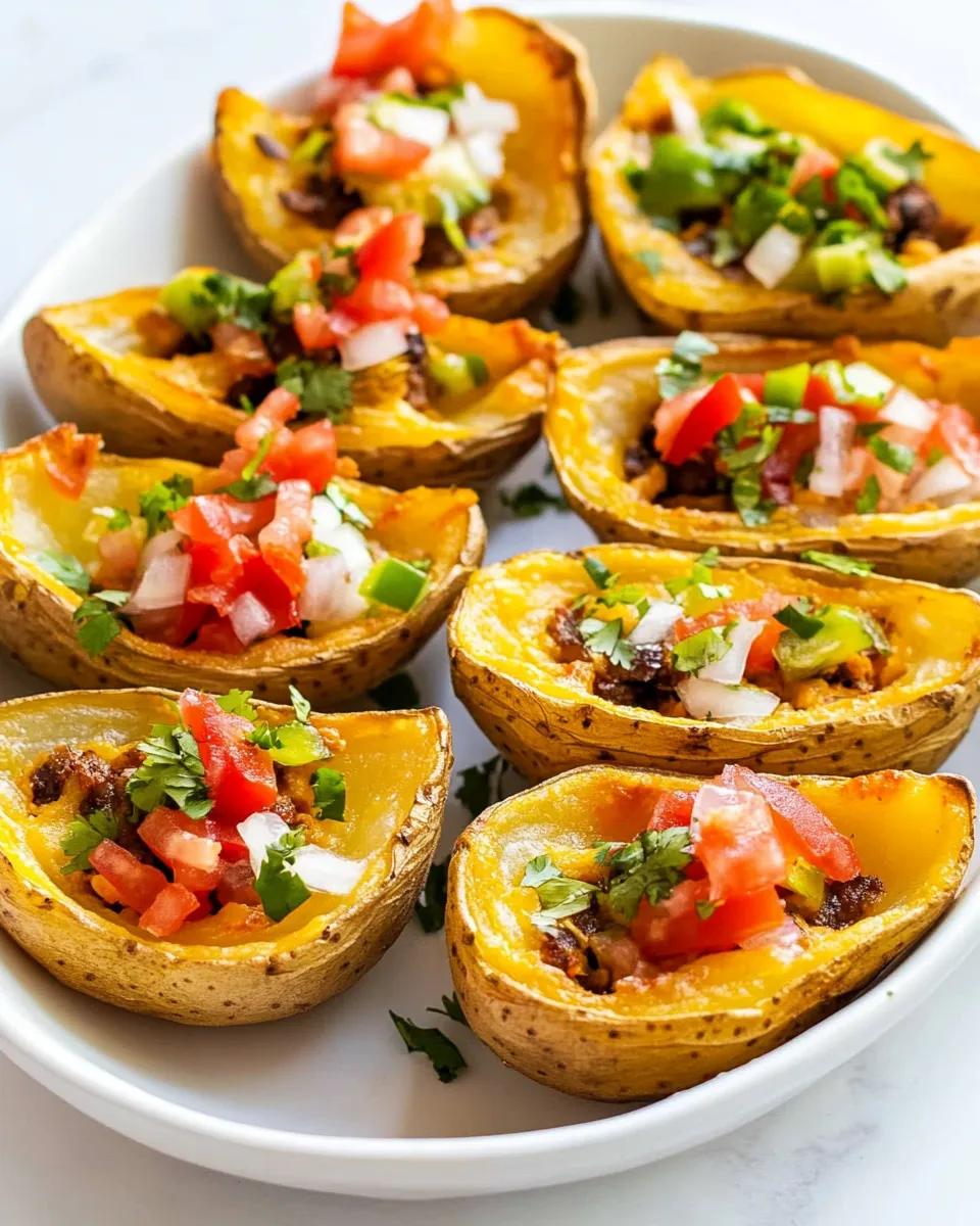 Savory Mexican Potato Skins dish photo