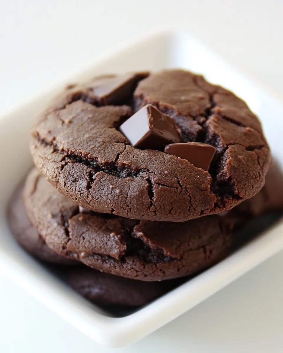 Homemade Midnight Chocolate Cookies photo