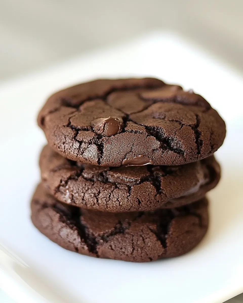 Delicious Midnight Chocolate Cookies shot