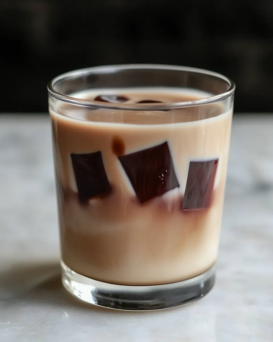 Classic Milk Tea With Coffee Jelly image