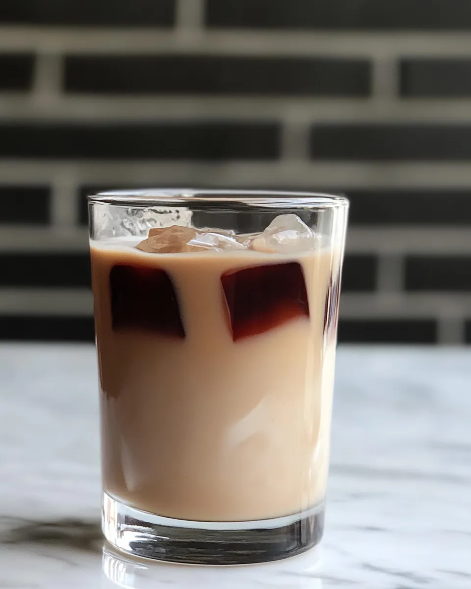 Delicious Milk Tea With Coffee Jelly shot