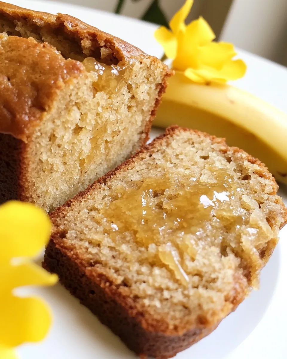 Delicious Milk and Honey Banana Bread shot