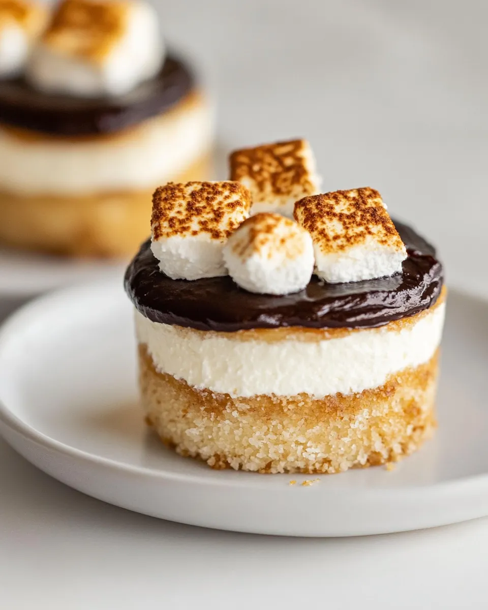 Easy Mini Smores Cheesecakes recipe photo