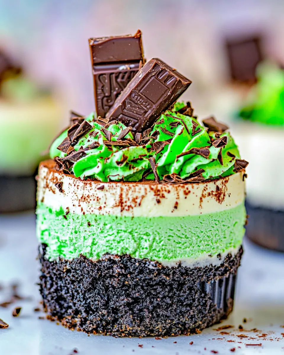 Classic Mint Chocolate Cheesecake image