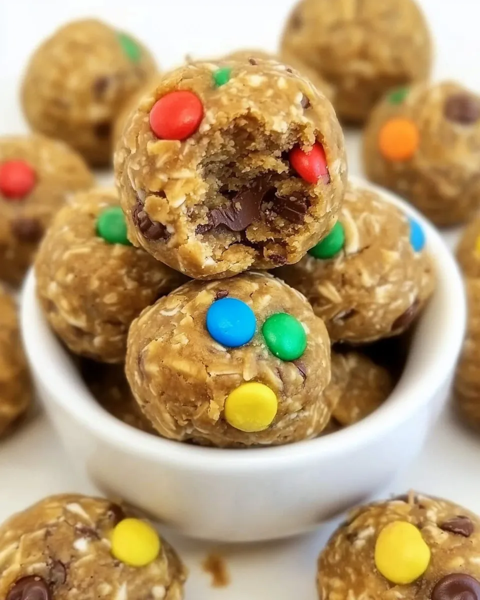 Homemade Monster Cookie Energy Balls (No Bake!) photo