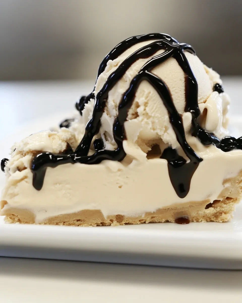 Homemade Mud Pie with Homemade Decaf Coffee Ice Cream photo