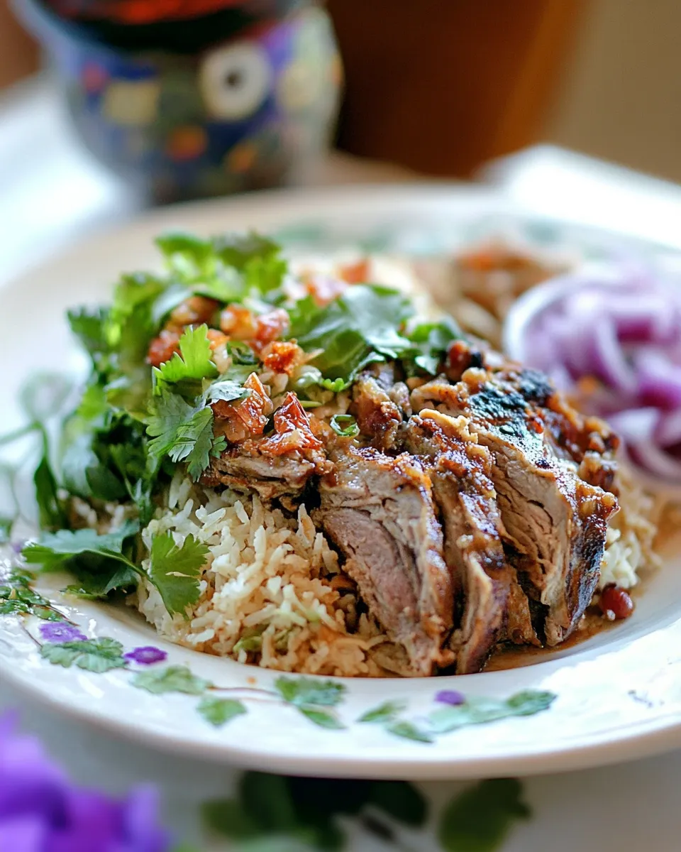 Delicious Nasi Ulam shot