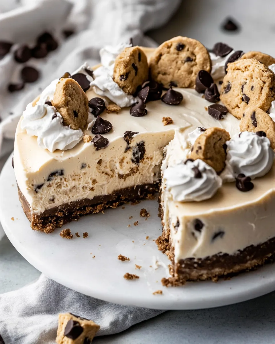 Classic No-Bake Cookie Dough Cheesecake image