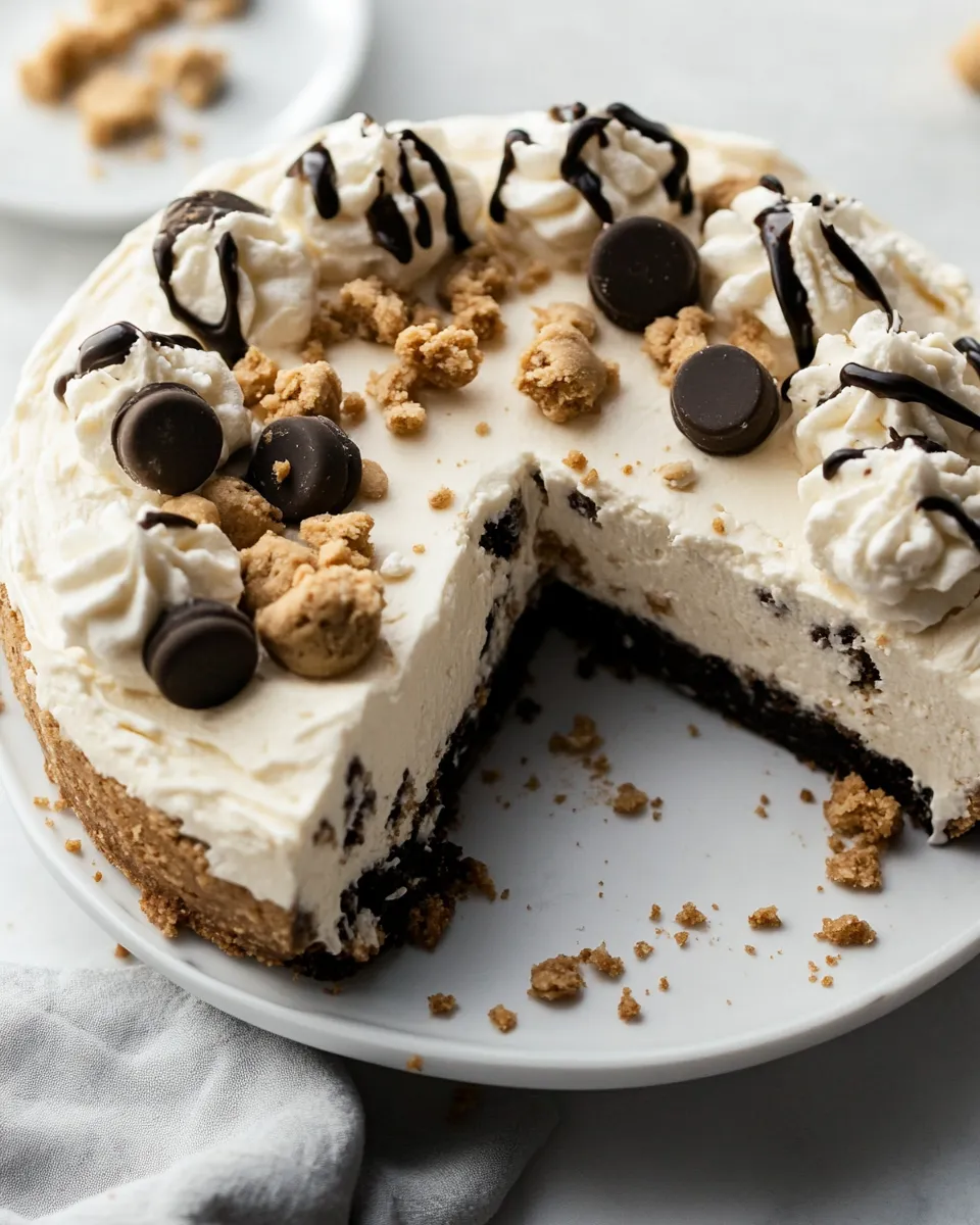 Delicious No-Bake Cookie Dough Cheesecake shot