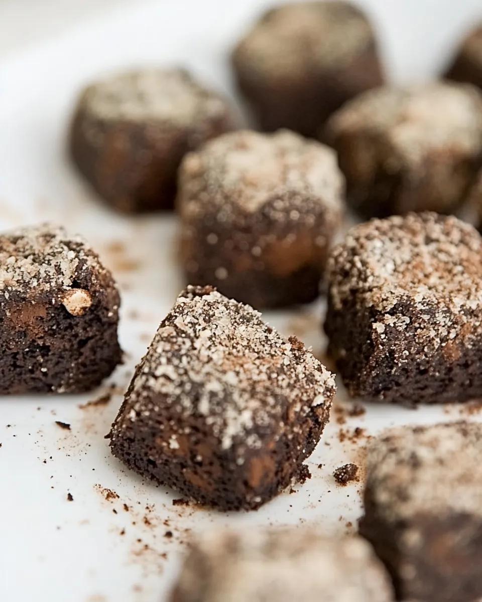 Easy No-Bake Fudge Brownie Bites image
