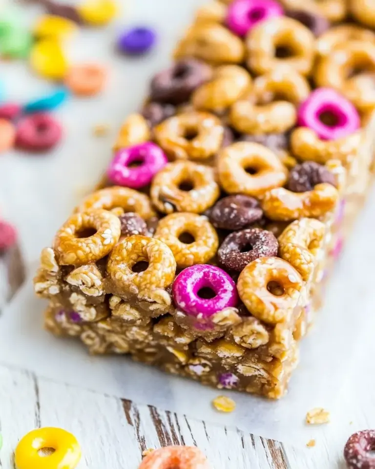 Easy No-Bake Honey Nut Cheerios Snack Bars photo