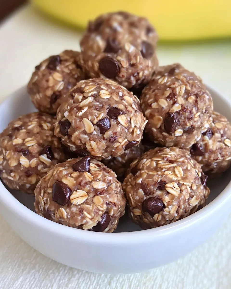 Healthy No-Bake Oatmeal Chocolate Chip Energy Bites recipe photo