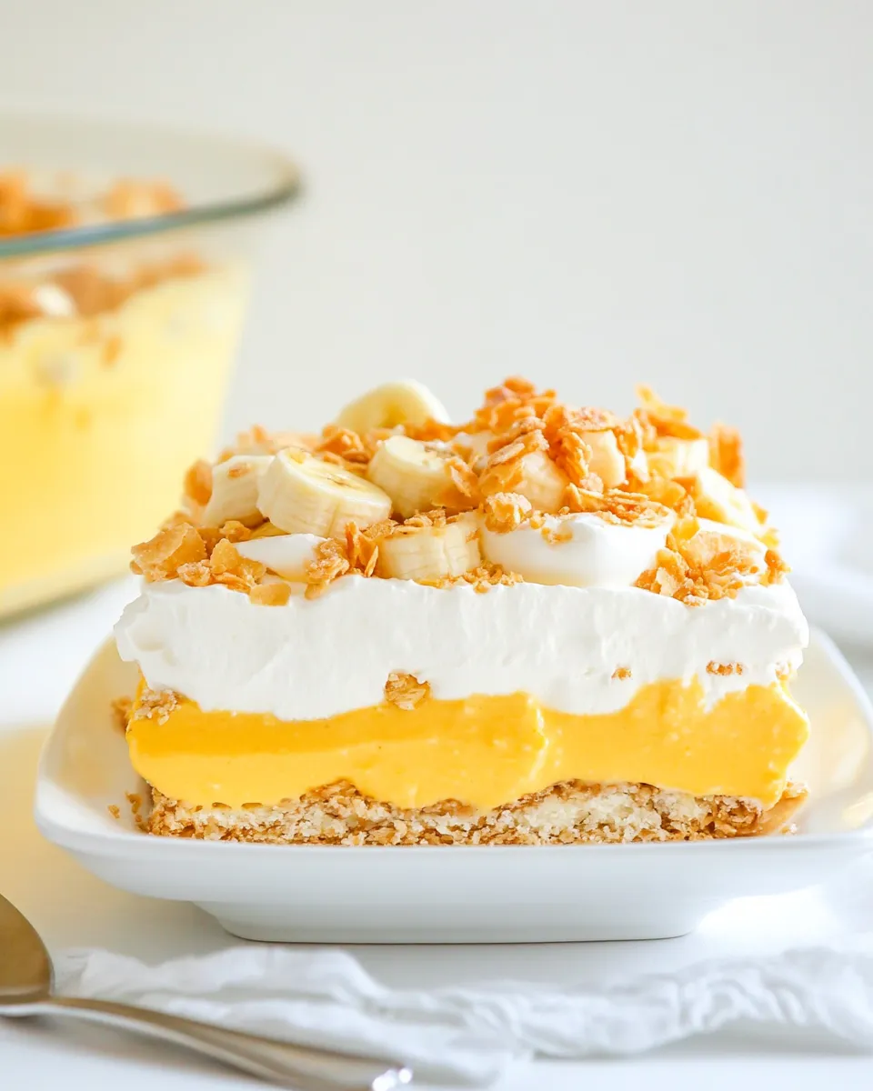 Classic No Bake Banana Pudding Dessert recipe photo