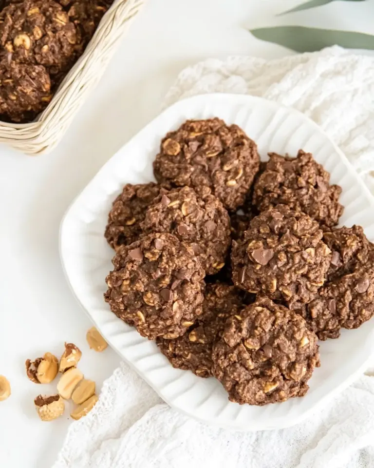 Homemade No Bake Chocolate Peanut Butter Cookies photo