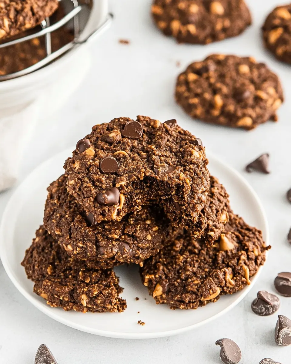 Classic No Bake Chocolate Peanut Butter Cookies image