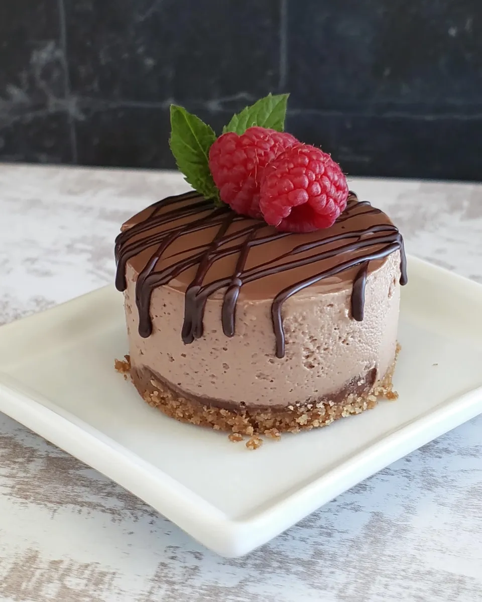 Delicious No Bake Mini-Nutella Cheesecake image
