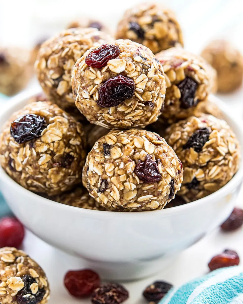 Delicious No Bake Oatmeal Raisin Energy Balls Recipe picture