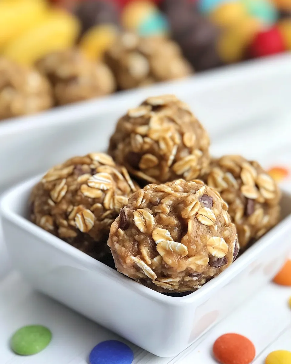 Delicious No Bake Peanut Butter Oatmeal Cookie Balls image
