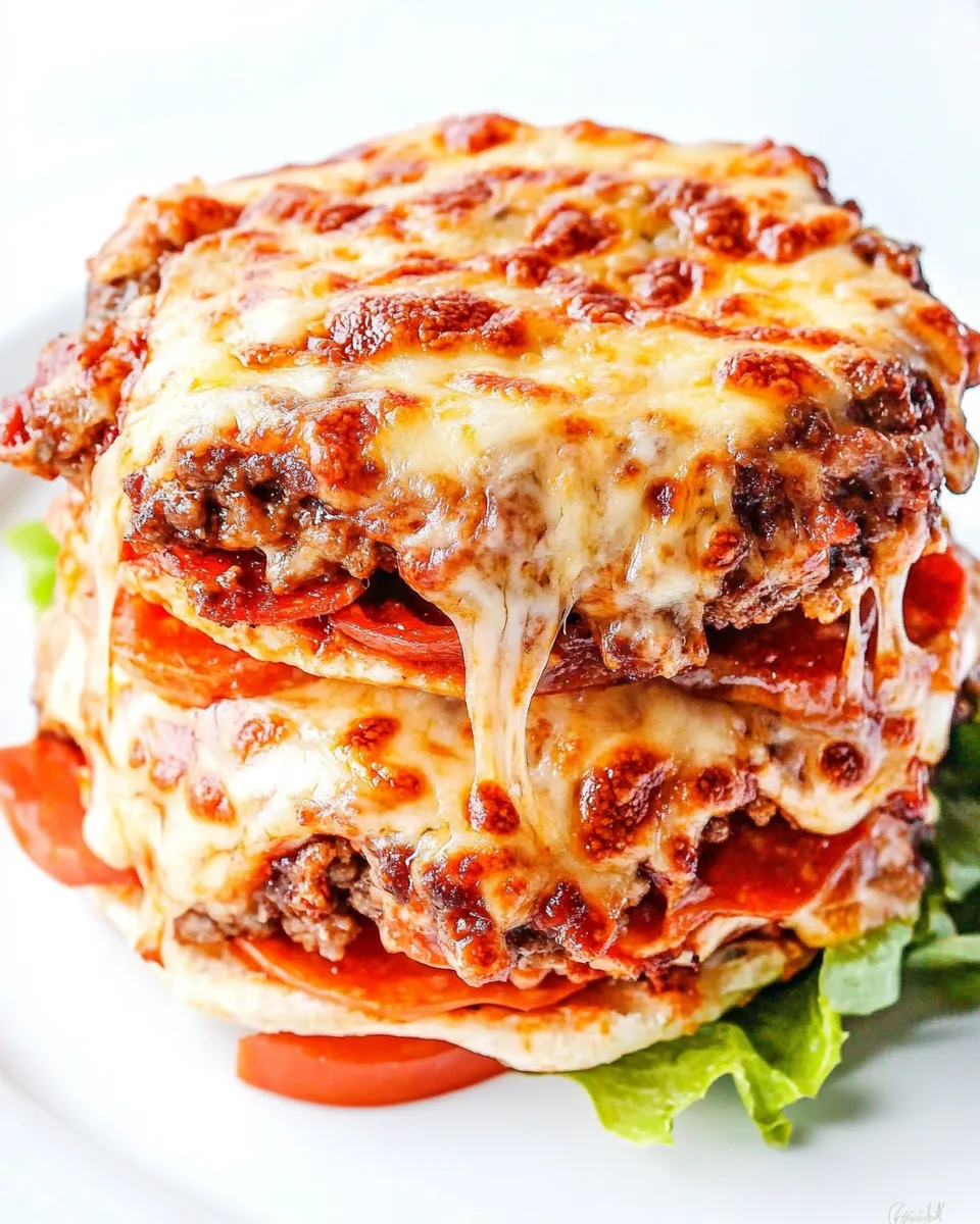 Homemade Nostalgic School Cafeteria Pizza Burgers: Easy Family Dinner Recipe photo